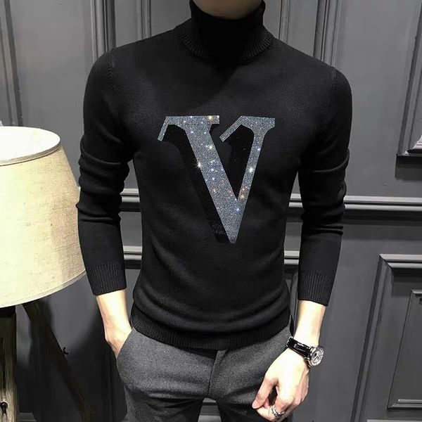 men's hoodies & sweatshirts winter of men turtlenecks in europe sweater diamond card cashmere ko10, Black
men's hoodies & sweatshirts winter of men turtlenecks in europe sweater diamond card cashmere ko10, Black