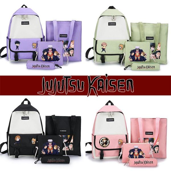 storage bags anime jujutsu kaisen four-piece school bag version harajuku junior high student casual fashion backpack
storage bags anime jujutsu kaisen four-piece school bag version harajuku junior high student casual fashion backpack