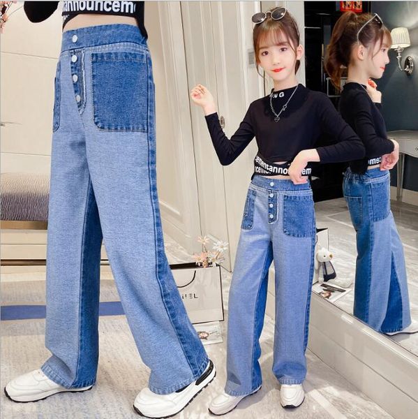 jeans 2021 wholesale girls denim patchwork wide pants fashion autumn jean 4-9t b785, Blue
jeans 2021 wholesale girls denim patchwork wide pants fashion autumn jean 4-9t b785, Blue
