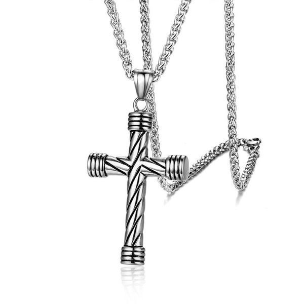 pendant necklaces stainless steel cross necklace for men gold color link chain prayer male christian jewelry gift, Silver
pendant necklaces stainless steel cross necklace for men gold color link chain prayer male christian jewelry gift, Silver