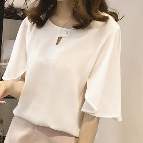 women's blouses & shirts 2021 women o neck flared sleeves blouse female casual loose shirt plus size femme blusas work office chiffon, White
women's blouses & shirts 2021 women o neck flared sleeves blouse female casual loose shirt plus size femme blusas work office chiffon, White