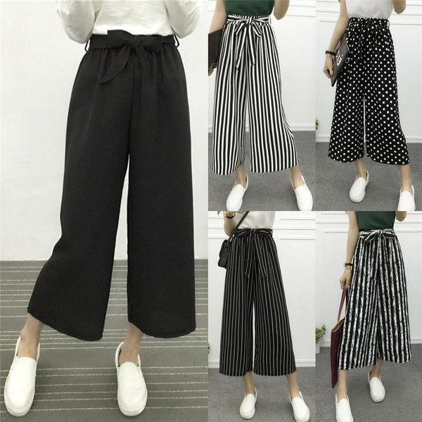 women's pants & capris women wide leg loose striped trousers high waist casual ladies office fashion, Black;white
women's pants & capris women wide leg loose striped trousers high waist casual ladies office fashion, Black;white