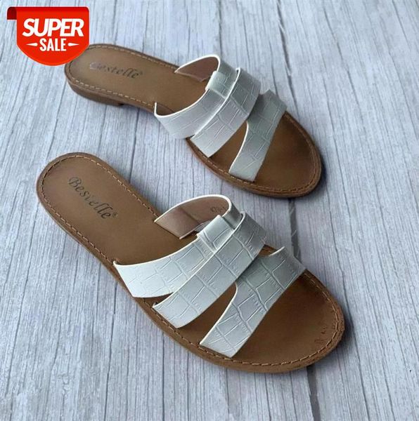 2020 woman summer slides outside wear fashion flat soft bottom gladiator female shoes women slippers pu leather footwear #4b2c, Black
2020 woman summer slides outside wear fashion flat soft bottom gladiator female shoes women slippers pu leather footwear #4b2c, Black