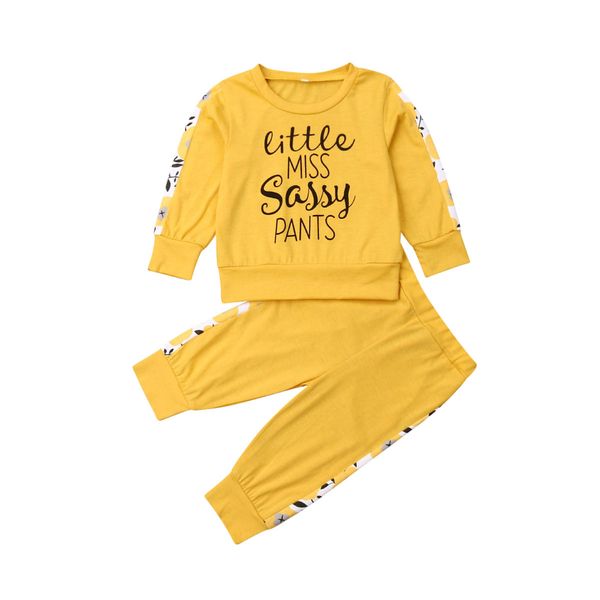 autumn toddler baby girls clothes sets letter print ruffles long sleeve t shirts +pants yellow outfits, White
autumn toddler baby girls clothes sets letter print ruffles long sleeve t shirts +pants yellow outfits, White