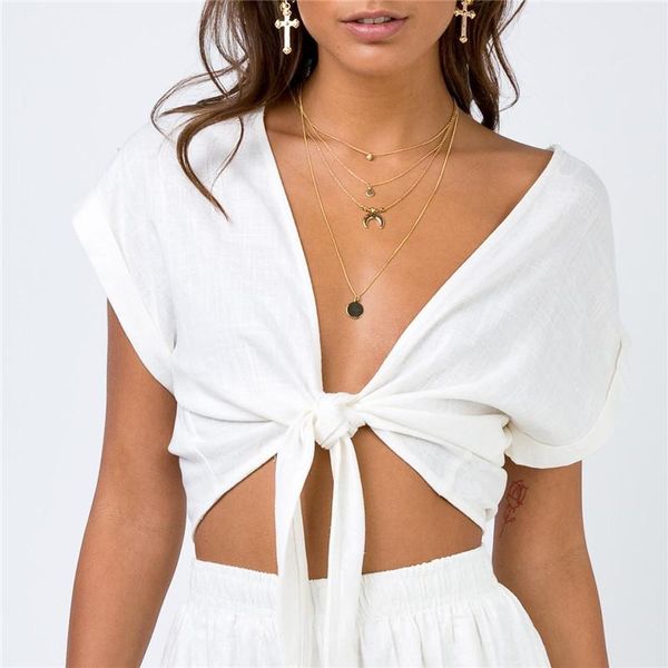 women's blouses & shirts csmdtyjl v-neck white blouse lady 2021 cotton casual tie knot short shirt summer streetwear elegant female
women's blouses & shirts csmdtyjl v-neck white blouse lady 2021 cotton casual tie knot short shirt summer streetwear elegant female