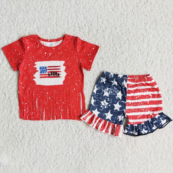 summer kids clothing sets 4th of july fashion toddler baby girls boutique clothes milk silk national flag short seeves t-shirt stripe shorts, White
summer kids clothing sets 4th of july fashion toddler baby girls boutique clothes milk silk national flag short seeves t-shirt stripe shorts, White