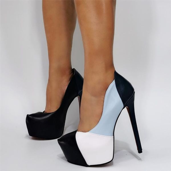 dress shoes round head splicing waterproof platform high heel large size 45 banquet women's fashion, Black
dress shoes round head splicing waterproof platform high heel large size 45 banquet women's fashion, Black
