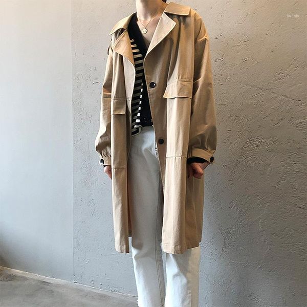 women's trench coats coat spring autumn women casual loose for solid, Tan;black
women's trench coats coat spring autumn women casual loose for solid, Tan;black