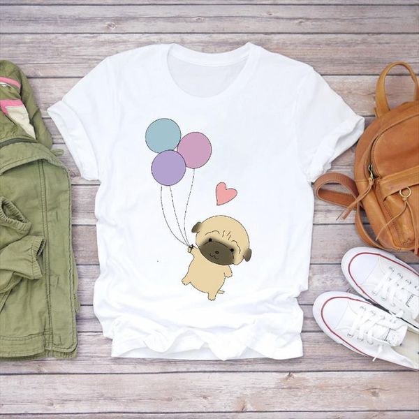 men short sleeve dog funny t shirt mens balloon print clothes lady ladies graphic female tee, White;black
men short sleeve dog funny t shirt mens balloon print clothes lady ladies graphic female tee, White;black
