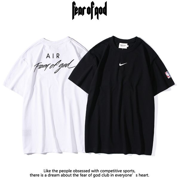 chao brand fog co branded short sleeve t-shirt high street loose bottomed shirt men's and women's same tee in los angeles, Black
chao brand fog co branded short sleeve t-shirt high street loose bottomed shirt men's and women's same tee in los angeles, Black