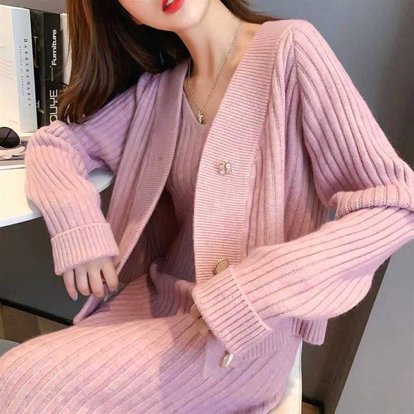 two piece dress dress kntited 2 women office lady suits chic spaghetti strap dress+knitted cardigan coat korea knit set winter clo lc3h, White
two piece dress dress kntited 2 women office lady suits chic spaghetti strap dress+knitted cardigan coat korea knit set winter clo lc3h, White