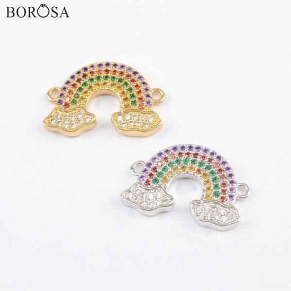 charm bracelets borosa 10pcs fashion semicircle shape cz micro pave connector 10inch adjustable bracelet women jewelry wx1143, Golden;silver
charm bracelets borosa 10pcs fashion semicircle shape cz micro pave connector 10inch adjustable bracelet women jewelry wx1143, Golden;silver
