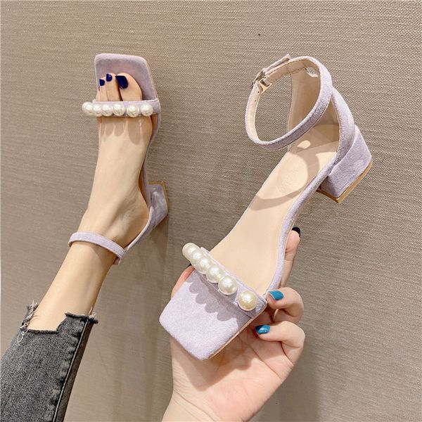 sandals thick heel sandals women's summer fashion style square head with high heels temperament aqoz, Black
sandals thick heel sandals women's summer fashion style square head with high heels temperament aqoz, Black