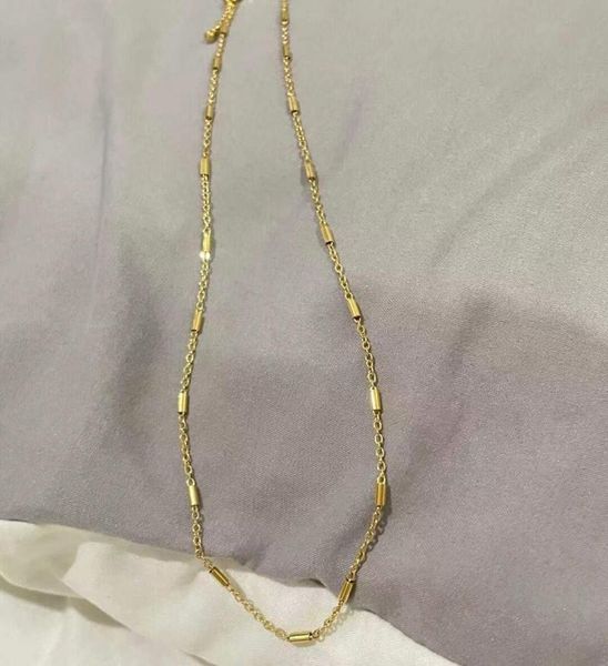 chains does not fade no pendant versatile single gold chain titanium steel bare matching clavicle necklace fashion jewelry, Silver
chains does not fade no pendant versatile single gold chain titanium steel bare matching clavicle necklace fashion jewelry, Silver