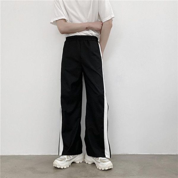 men's pants trendy black casual floor loose side zipper straight wide leg elastic waist trousers autumn winter
men's pants trendy black casual floor loose side zipper straight wide leg elastic waist trousers autumn winter