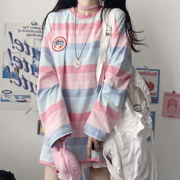 women's t-shirt harajuku long sleeve t shirt woman's summer autumn embroidery stripe tee women full t-shirts casual female 2021, White
women's t-shirt harajuku long sleeve t shirt woman's summer autumn embroidery stripe tee women full t-shirts casual female 2021, White