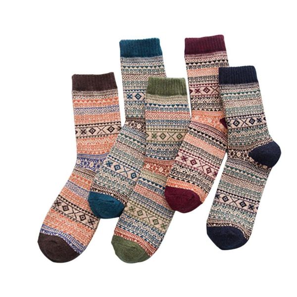 men's socks retro business style knitted 5 pairs mans knit printed warm wool no show boat, Black
men's socks retro business style knitted 5 pairs mans knit printed warm wool no show boat, Black
