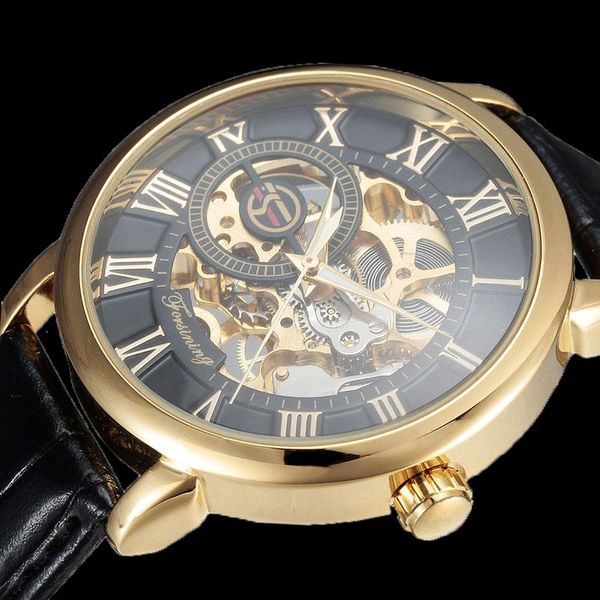 wristwatches forsining transparent case fashion roman numerial analog display skeleton hollow engraving gold bezel mechanical watches winner, Slivery;brown
wristwatches forsining transparent case fashion roman numerial analog display skeleton hollow engraving gold bezel mechanical watches winner, Slivery;brown