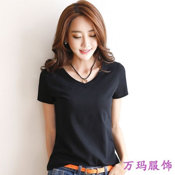 women's slim fit short sleeve t-shirt summer color blank bottomed shirt student round neck versatile fashion, Gray;blue
women's slim fit short sleeve t-shirt summer color blank bottomed shirt student round neck versatile fashion, Gray;blue