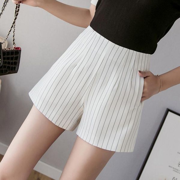 summer fashion striped wide leg shorts female high waist slim casual women ly336 women's, White;black
summer fashion striped wide leg shorts female high waist slim casual women ly336 women's, White;black