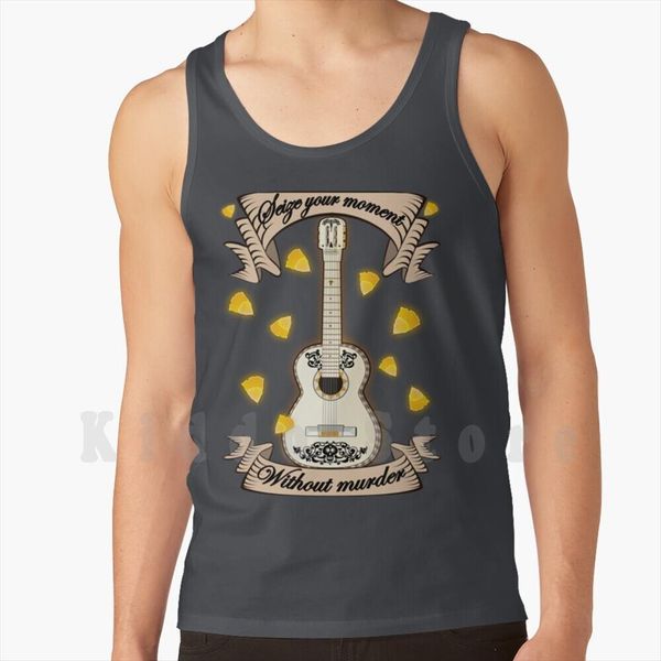 seize your moment. without murder coco design tank vest sleeveless hector guitar moment, White;black
seize your moment. without murder coco design tank vest sleeveless hector guitar moment, White;black
