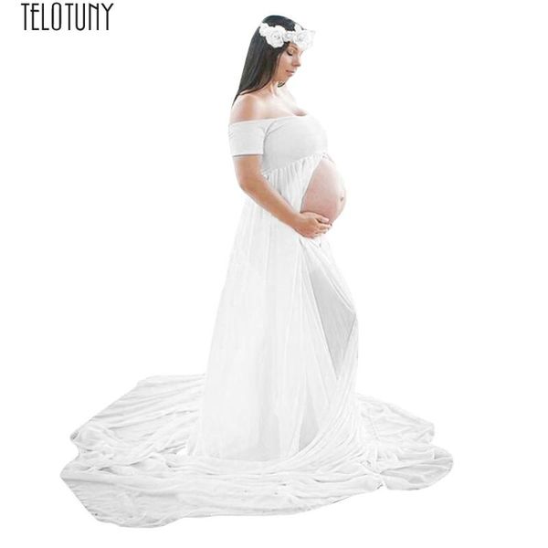 maternity dresses telotuny dress women pregnants pography props dresse off shoulders fashion, White
maternity dresses telotuny dress women pregnants pography props dresse off shoulders fashion, White