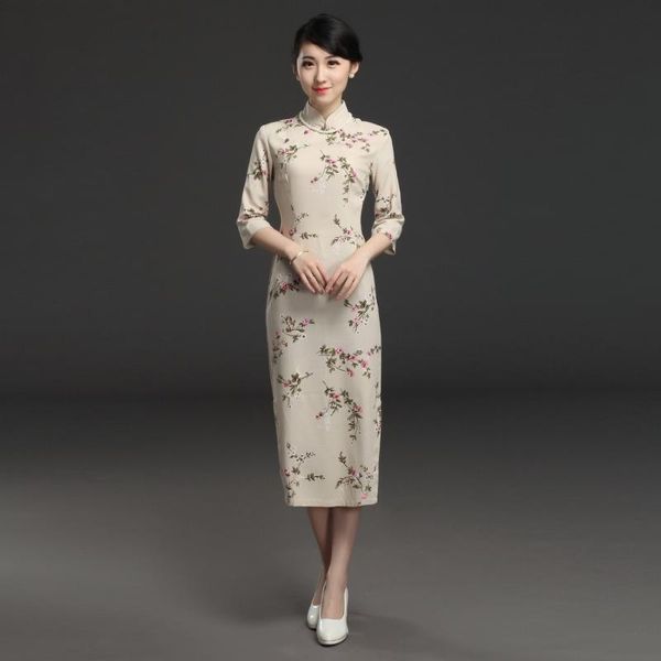 ethnic clothing chinese style dress traditional women's cheongsam cotton linen qipao long party bride, Red
ethnic clothing chinese style dress traditional women's cheongsam cotton linen qipao long party bride, Red