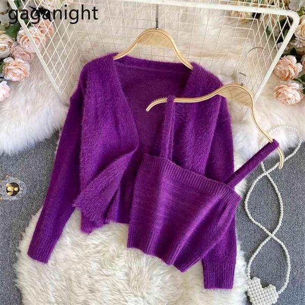 women 2 pieces set knitted solid sweater spring tank camis stretchy two for chic 210601, White
women 2 pieces set knitted solid sweater spring tank camis stretchy two for chic 210601, White