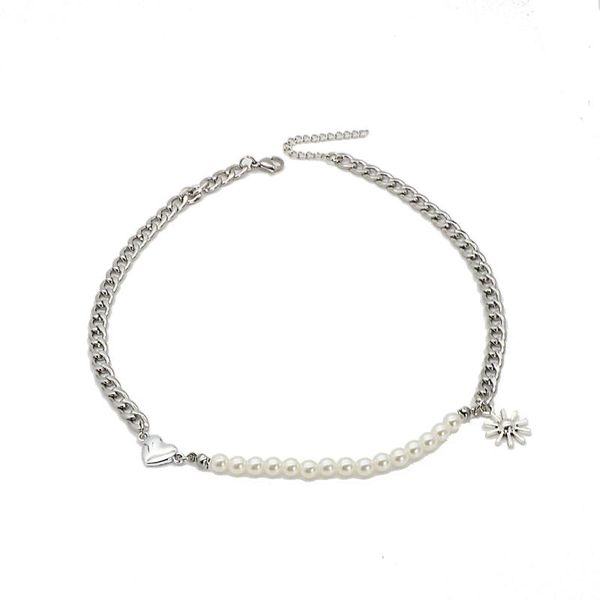 pendant necklaces irregular pearl splicing chain necklace stainless steel sun bohemia geometric love for women punk jewelry c, Silver
pendant necklaces irregular pearl splicing chain necklace stainless steel sun bohemia geometric love for women punk jewelry c, Silver