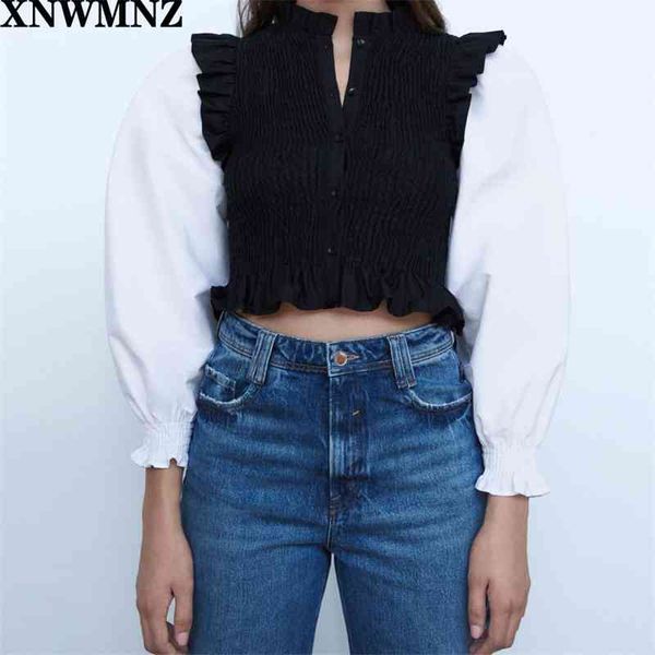 za women vintage puff sleeve patchwork elastic slim smock blouse office ladies sweet agaric lace chic shirts 210510, White
za women vintage puff sleeve patchwork elastic slim smock blouse office ladies sweet agaric lace chic shirts 210510, White