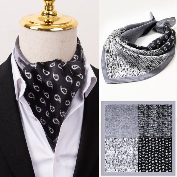 scarves men's 100% silk square scarf 53*53cm pure neckerchief wraps shawls male bandana kerchief hand muffler, Blue;gray
scarves men's 100% silk square scarf 53*53cm pure neckerchief wraps shawls male bandana kerchief hand muffler, Blue;gray