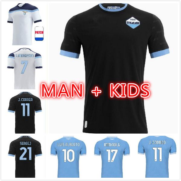 men kids kits 21 22 lazio soccer jerseys sergej 2021 2022 ss f.caicedo immobile football shirt correa luis alberto, Black;yellow
men kids kits 21 22 lazio soccer jerseys sergej 2021 2022 ss f.caicedo immobile football shirt correa luis alberto, Black;yellow