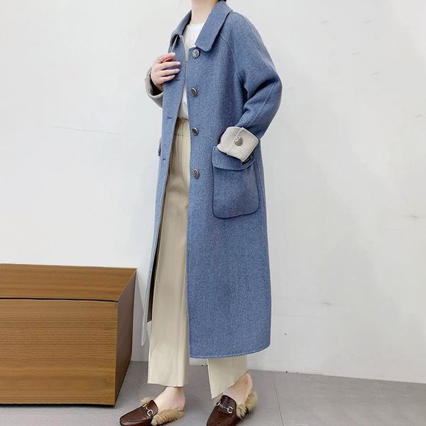 women's wool & blends 2021 women coat long overcoat female autumn and winter fashion jacket outerwear clothing #66860, Black
women's wool & blends 2021 women coat long overcoat female autumn and winter fashion jacket outerwear clothing #66860, Black