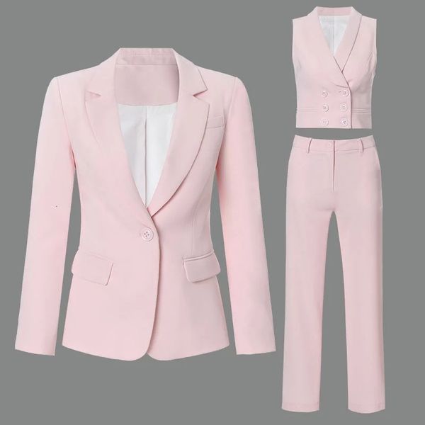 women's suits & blazers european and american stars with the same office lady pink blazer + vest straight trousers three-piece suit 0r7, White;black
women's suits & blazers european and american stars with the same office lady pink blazer + vest straight trousers three-piece suit 0r7, White;black