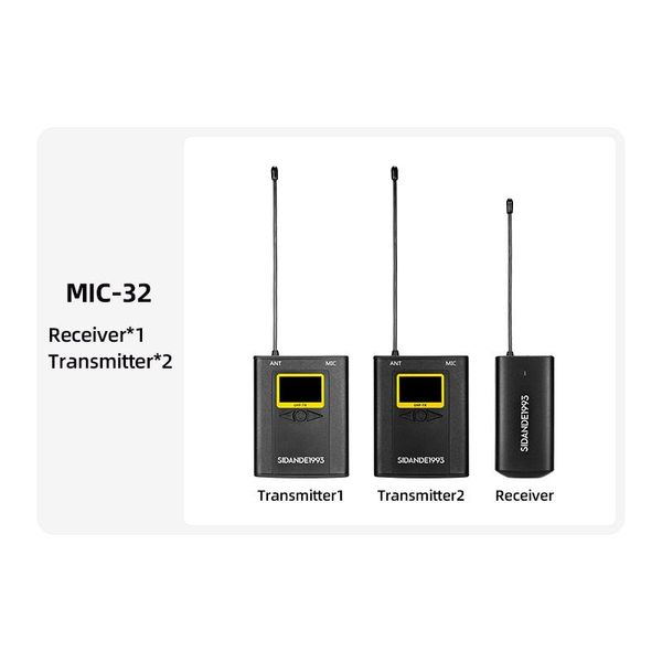 studio dslr camera microphone wireless transmitter receiver kit for vlog microphones
studio dslr camera microphone wireless transmitter receiver kit for vlog microphones