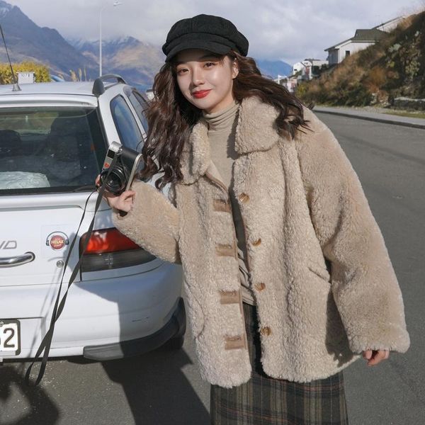 women's wool & blends winter coat womens oversize fashion cashmere coats outerwear female short thickening warm woolen overcoat women t, Black
women's wool & blends winter coat womens oversize fashion cashmere coats outerwear female short thickening warm woolen overcoat women t, Black