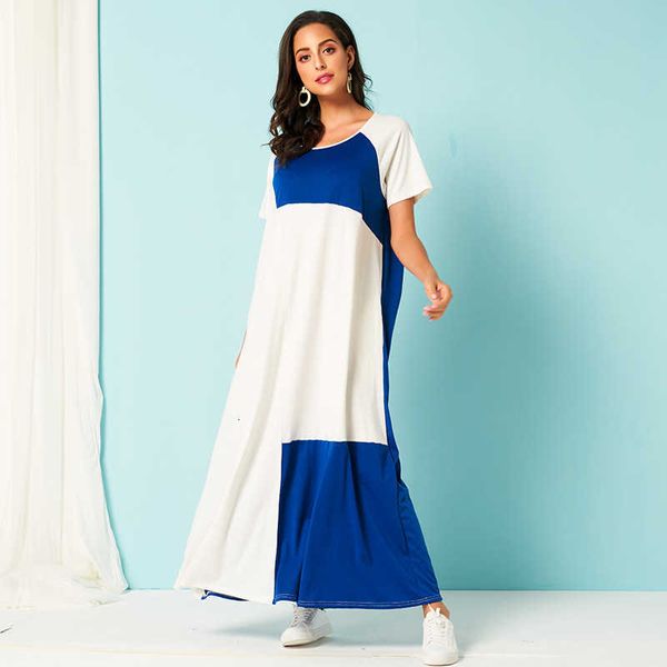 casual dresses summer product fashion business color matching knitted stretch loose large size women's foreign trade long pzab, Black;gray
casual dresses summer product fashion business color matching knitted stretch loose large size women's foreign trade long pzab, Black;gray
