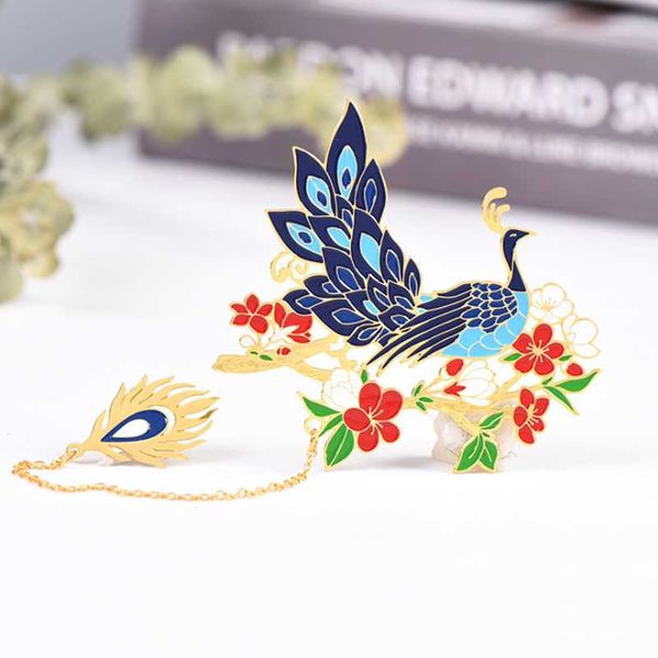 1pc creativity peacock plum pendant bookmark cute brass art exquisite book mark page folder office school supplies stationery
1pc creativity peacock plum pendant bookmark cute brass art exquisite book mark page folder office school supplies stationery