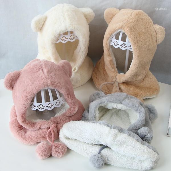 caps & hats winter thicken warm baby hat cartoon bear plush ear protection children boys girls cap solid kids outdoor warmer bonnet beanie1, Yellow
caps & hats winter thicken warm baby hat cartoon bear plush ear protection children boys girls cap solid kids outdoor warmer bonnet beanie1, Yellow