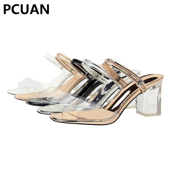 slippers pcuan korean version of clear crystal with high heel hollow open toe transparent fish mouth rhinestone, Black
slippers pcuan korean version of clear crystal with high heel hollow open toe transparent fish mouth rhinestone, Black