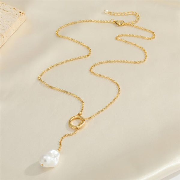 pendant necklaces irregular imitation pearl for women gift fashion minimalist sweater clavicle chain wedding jewelry n295, Silver
pendant necklaces irregular imitation pearl for women gift fashion minimalist sweater clavicle chain wedding jewelry n295, Silver