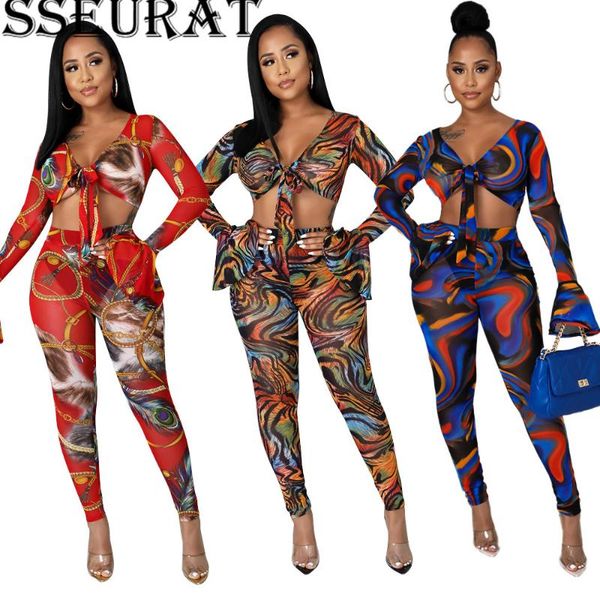 women's two piece pants sseurat women set print crop street tracksuit night outfit, White
women's two piece pants sseurat women set print crop street tracksuit night outfit, White