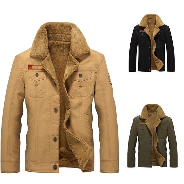 men's jackets men solid color jacket autumn and winter slim fleece mens casual fashion turn-down collar windproof coats plus size, Black;brown
men's jackets men solid color jacket autumn and winter slim fleece mens casual fashion turn-down collar windproof coats plus size, Black;brown