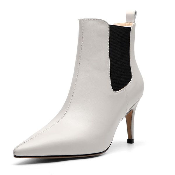 boots leather ankle women autumn winter high thin heel shoes ladies g251 fashion woman beige black pointed toe elastic band boot
boots leather ankle women autumn winter high thin heel shoes ladies g251 fashion woman beige black pointed toe elastic band boot