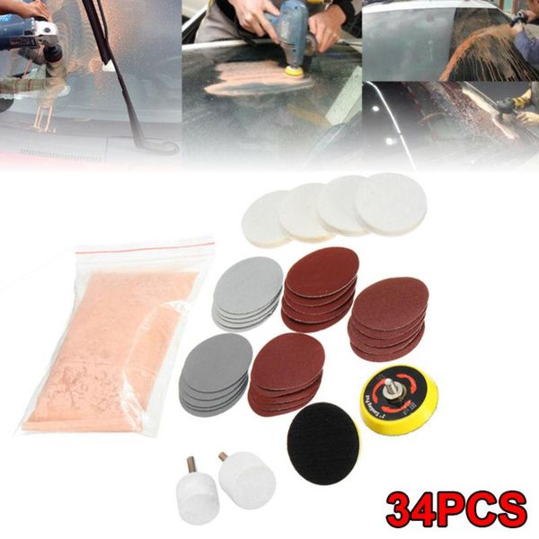 car cleaning tools repair glass polishing pad set 34pcs wool windshields sandpapers useful
car cleaning tools repair glass polishing pad set 34pcs wool windshields sandpapers useful