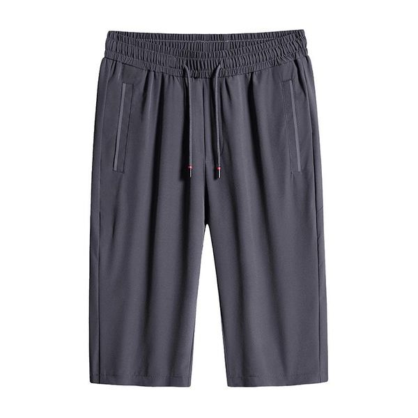 men's shorts ice silk cropped trousers summer thin section large size youth loose sports overalls five-point pants, White;black
men's shorts ice silk cropped trousers summer thin section large size youth loose sports overalls five-point pants, White;black