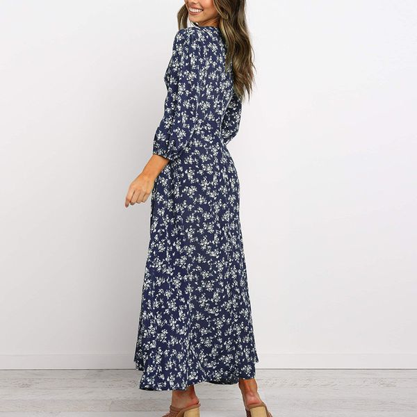 2021women chiffon long dress floral print lantern sleeve a-line maxi vestidos autumn new elegant vintage v neck winter dresses, Black;gray
2021women chiffon long dress floral print lantern sleeve a-line maxi vestidos autumn new elegant vintage v neck winter dresses, Black;gray