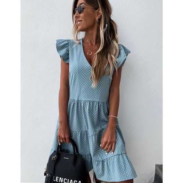 casual dresses boho women summer sun ruffles short sleeves v-neck dot bohemian party vestidos elegant mini es xyir, Black;gray
casual dresses boho women summer sun ruffles short sleeves v-neck dot bohemian party vestidos elegant mini es xyir, Black;gray