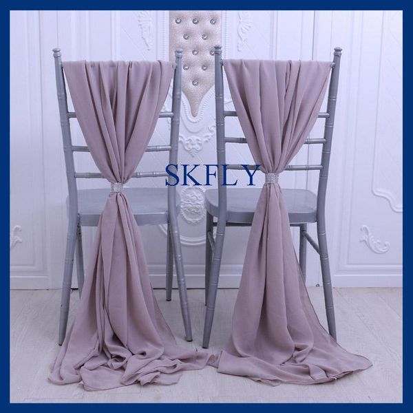 sh004d elegant 2021 custom made wedding decoration grey chiffon chair sash with buckle
sh004d elegant 2021 custom made wedding decoration grey chiffon chair sash with buckle