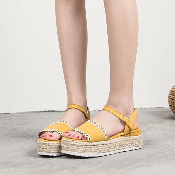 summer women sandals fashion female beach shoes wedge heels comfortable muffin platform a word buckle, Black
summer women sandals fashion female beach shoes wedge heels comfortable muffin platform a word buckle, Black